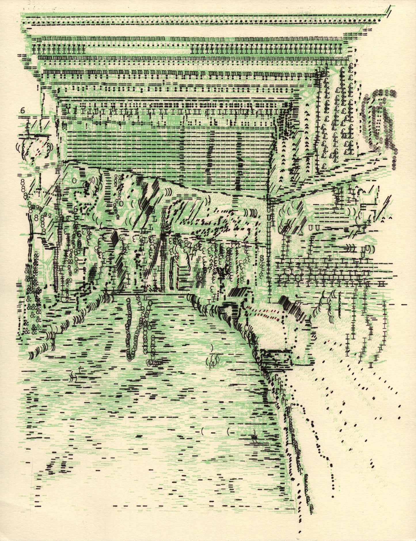station original typewriter artwork by Degen Poet