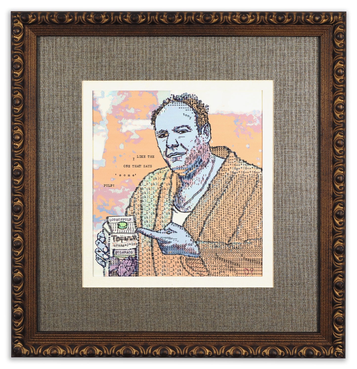 Some Pulp original typewriter artwork by Degen Poet