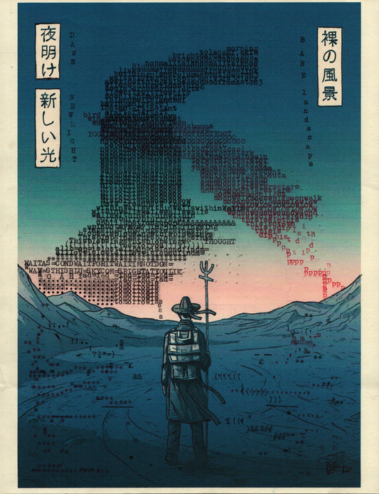 New Light original typewriter artwork
