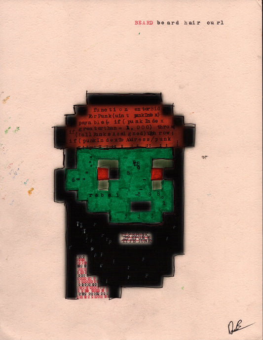 Type Punk original typewriter artwork