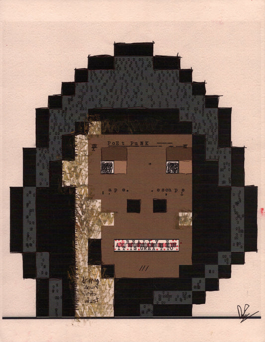 Poet Punk original typewriter artwork