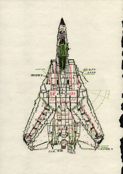 Tomcat original typewriter artwork