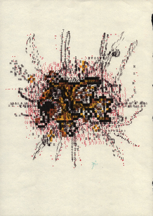 Magikarp original typewriter artwork
