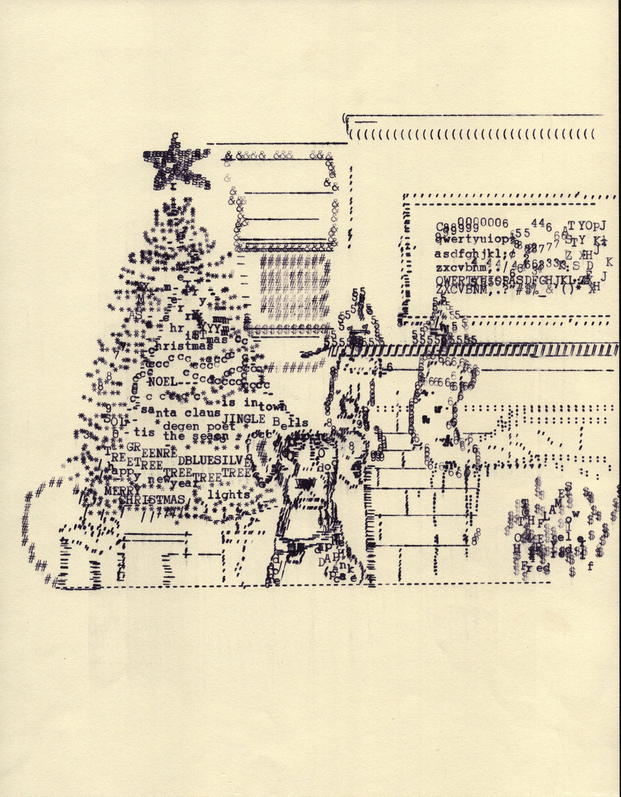 c original typewriter artwork by Degen Poet