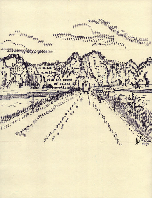 g original typewriter artwork
