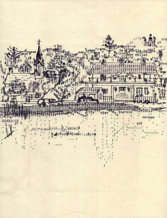 j original typewriter artwork