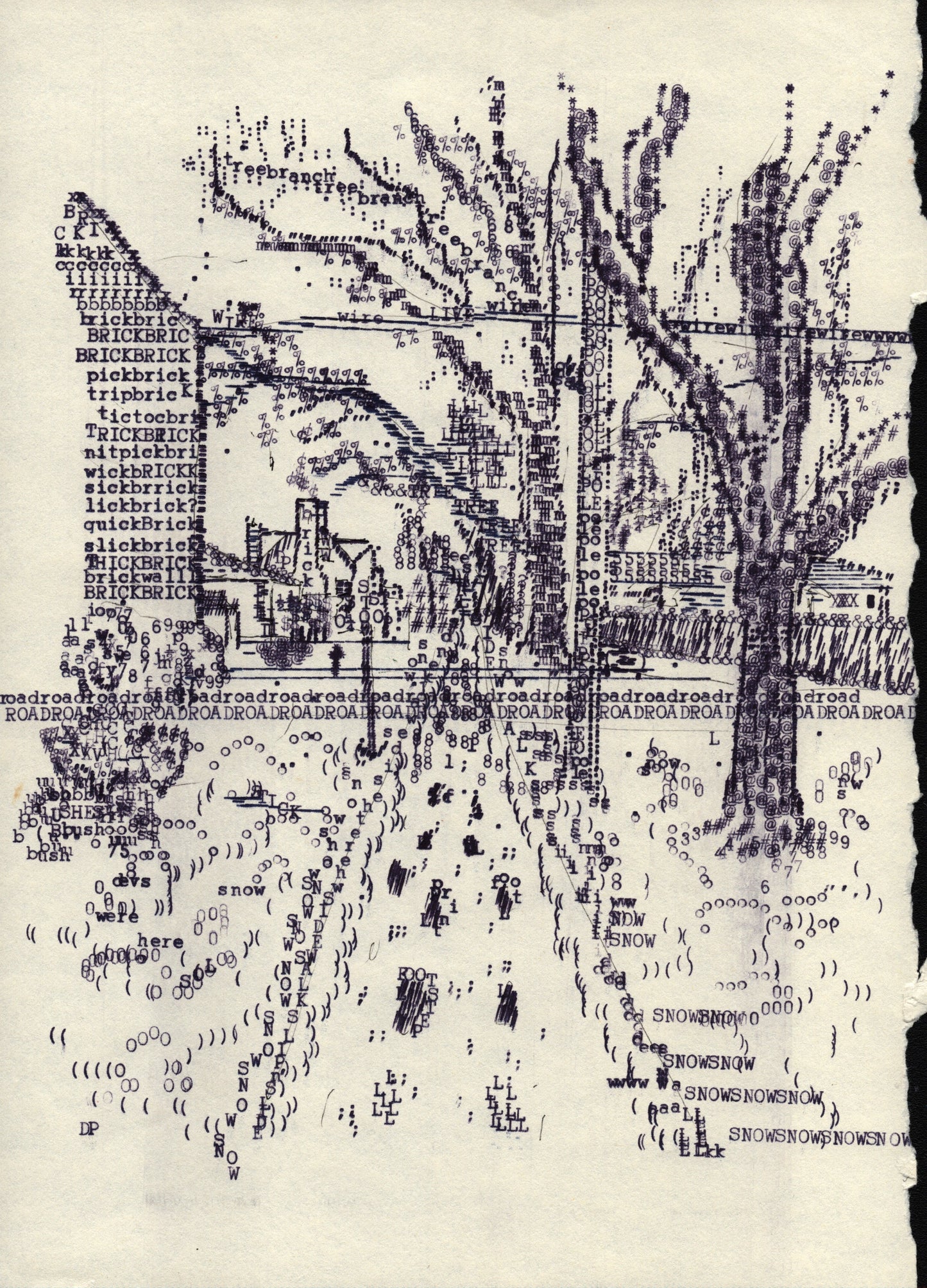 l original typewriter artwork by Degen Poet