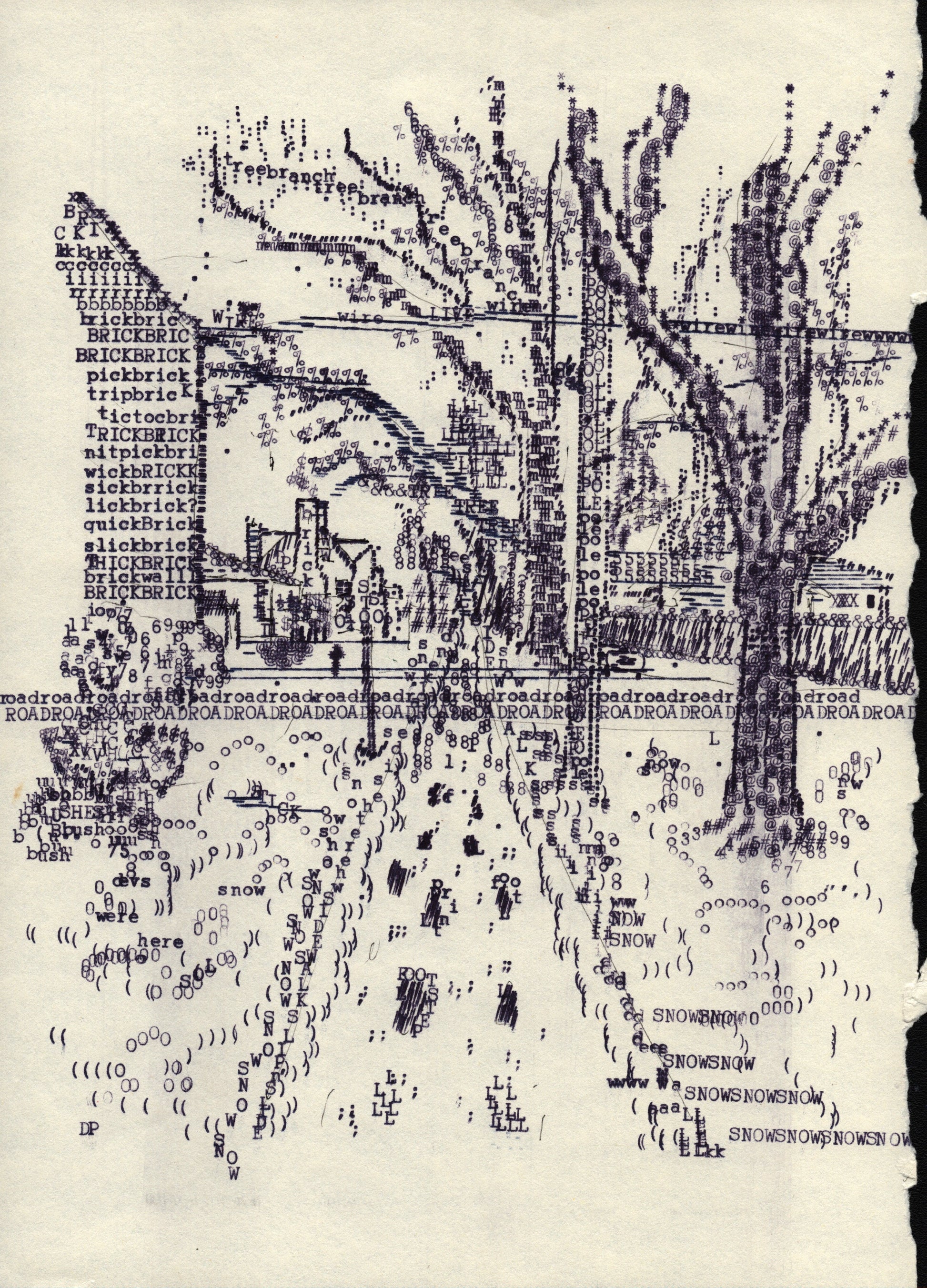 l original typewriter artwork by Degen Poet
