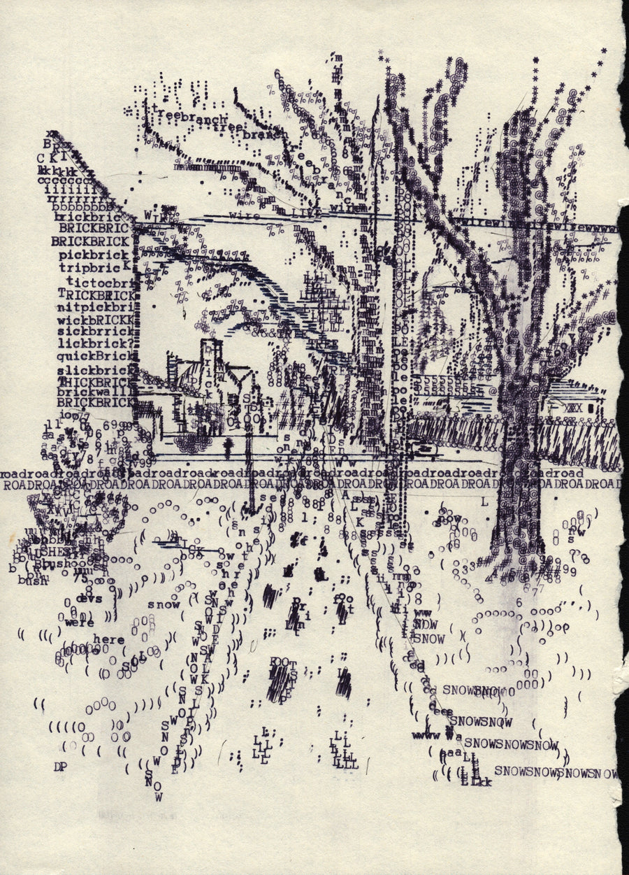 l original typewriter artwork by Degen Poet
