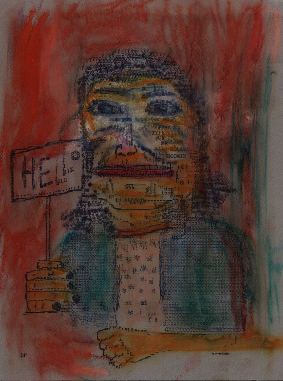 ! original typewriter artwork by Degen Poet