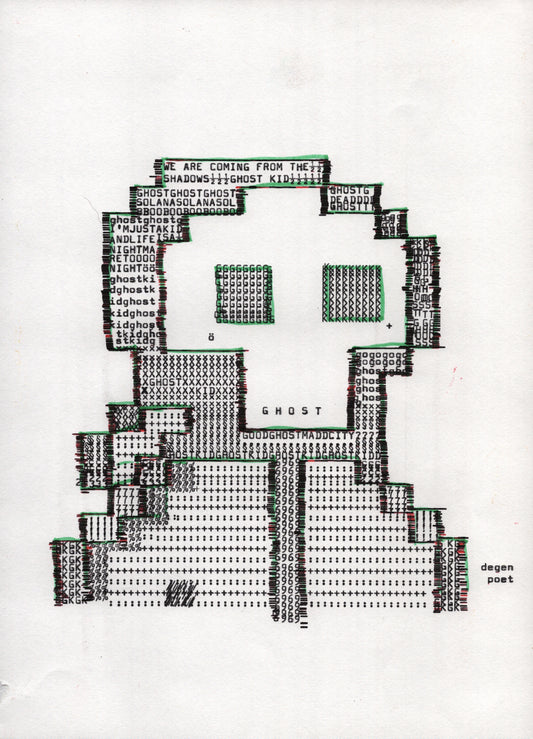 Type Ghost original typewriter artwork