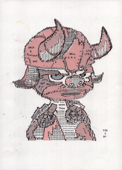 Type Bork original typewriter artwork