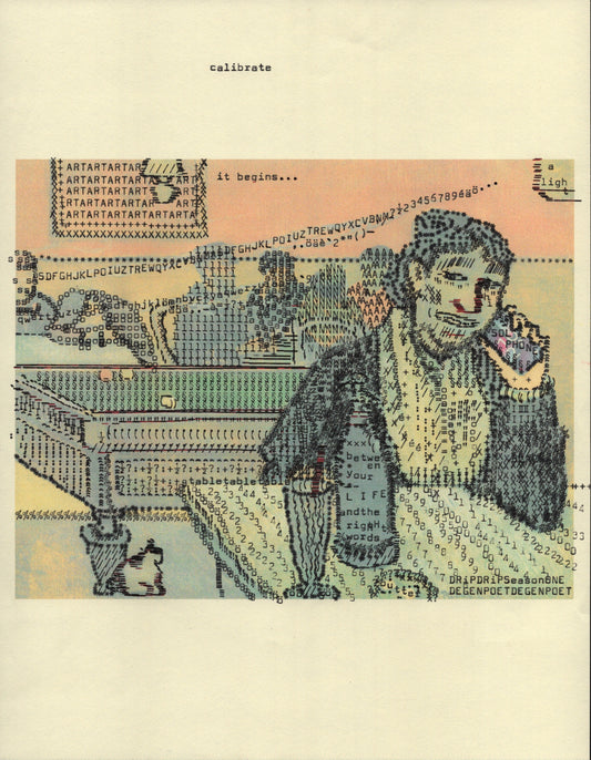 Soline Bling original typewriter artwork