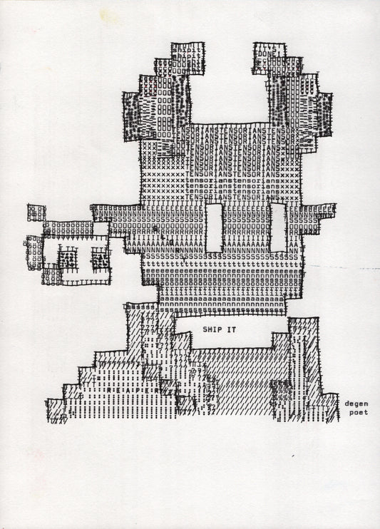 Tensorian Devil original typewriter artwork