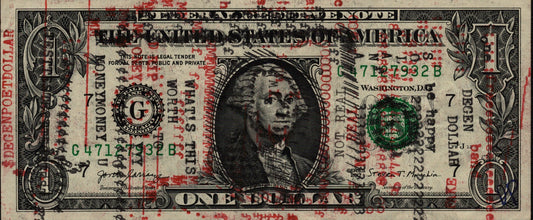 Degen Dollar original typewriter artwork