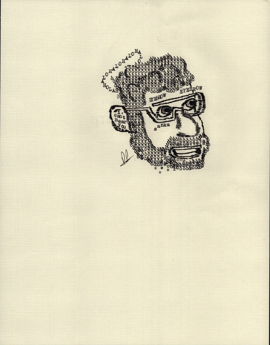 Sanka original typewriter artwork