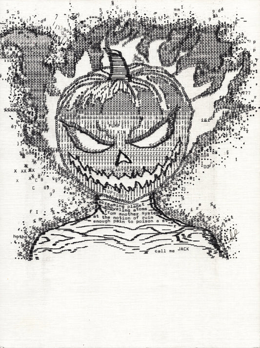 Call Me Jack original typewriter artwork