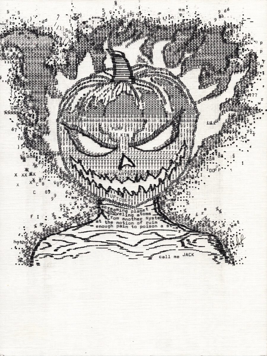 Call Me Jack original typewriter artwork by Degen Poet