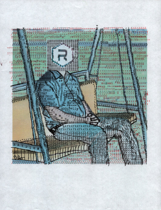 Ray Pablo original typewriter artwork