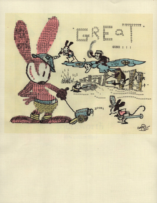 Type Guns original typewriter artwork