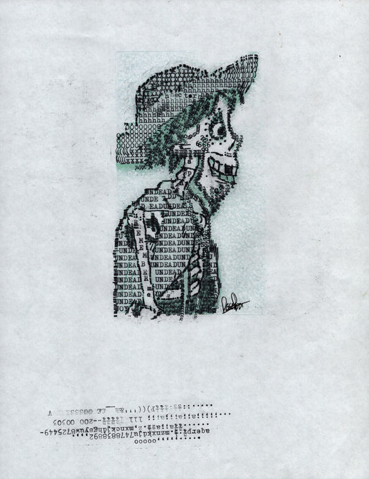 Hector original typewriter artwork