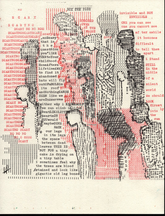 Poor Unfortunate Souls original typewriter artwork