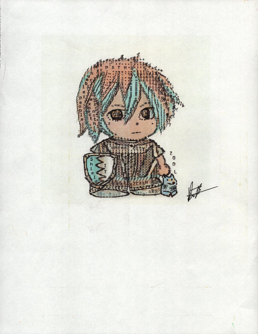 I Will Show You Path original typewriter artwork