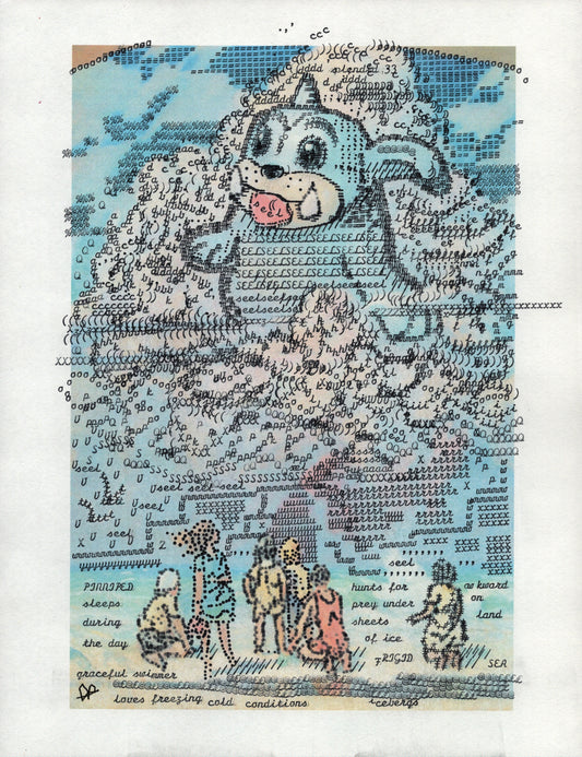 Seel original typewriter artwork