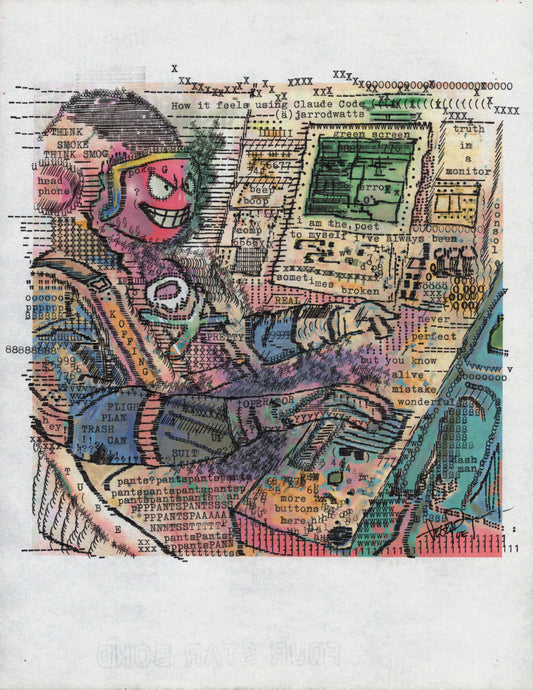 Koffing original typewriter artwork
