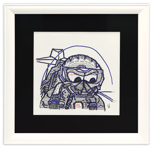 Poetszy original typewriter artwork by Degen Poet
