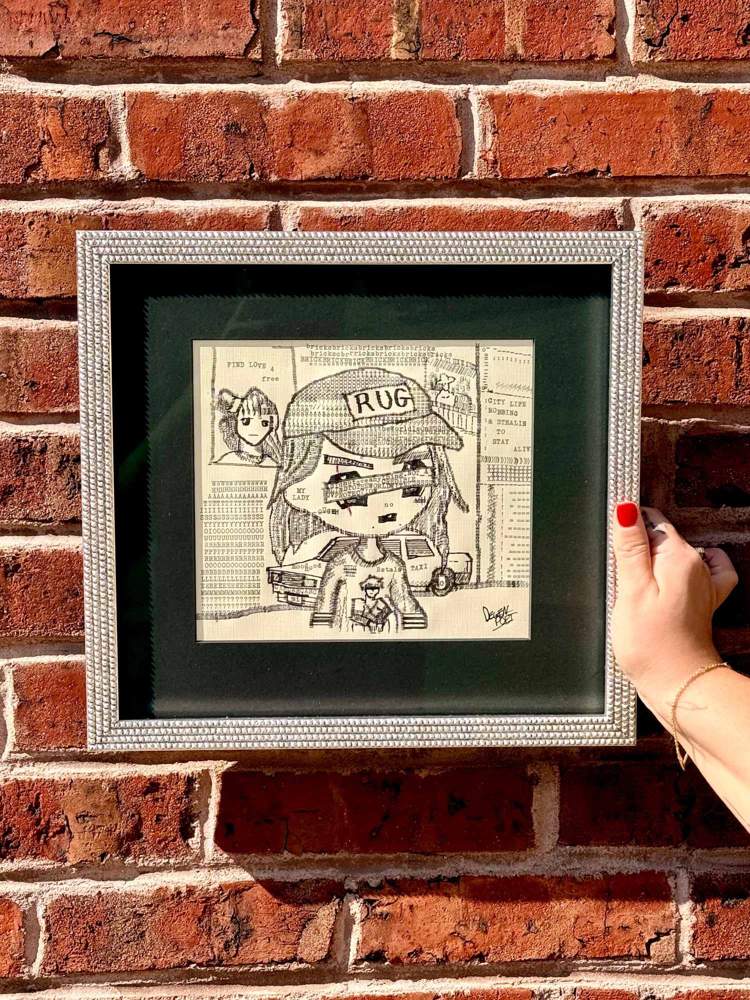 Retale original typewriter artwork by Degen Poet