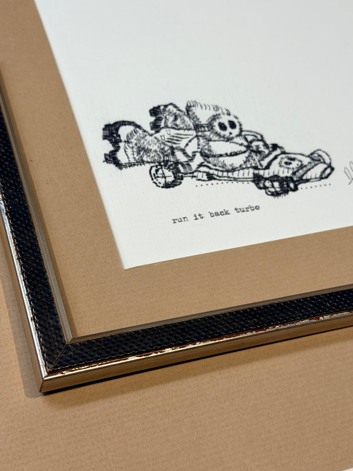 Run It Back Turbo — framed detail