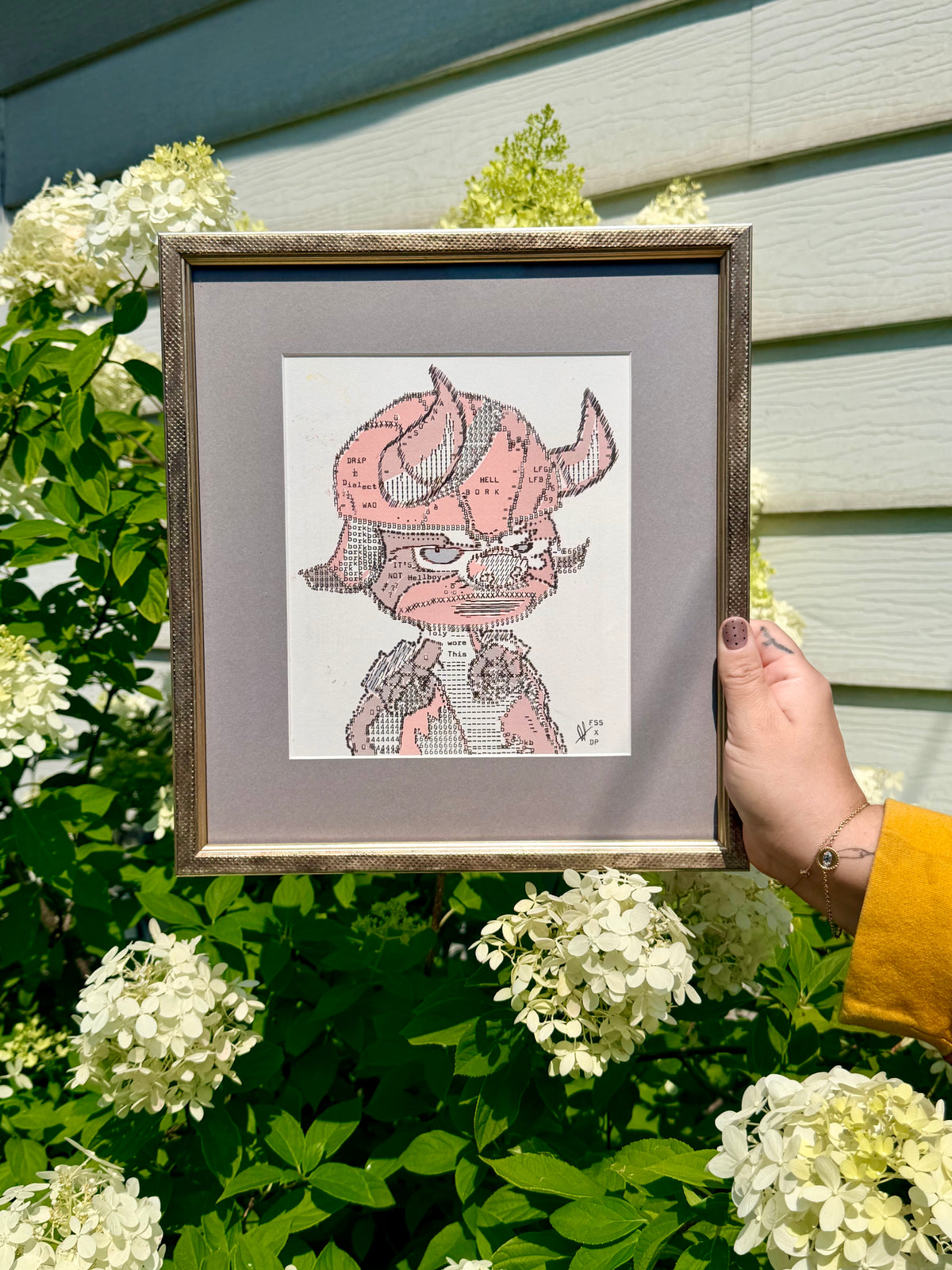 Type Bork — framed original artwork