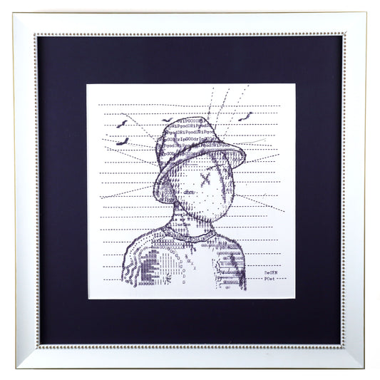 DRiP God original typewriter artwork by Degen Poet