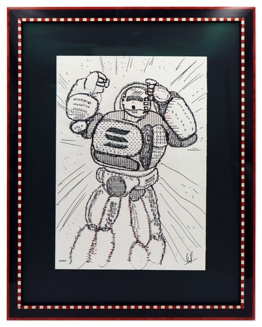 Hypersolanabot original typewriter artwork by Degen Poet
