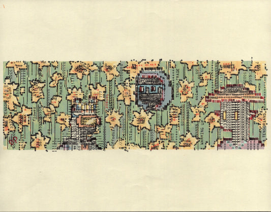 Tensor Banner Commission original typewriter artwork