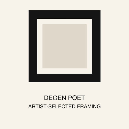 Degen Poet artist-selected framing service thumbnail