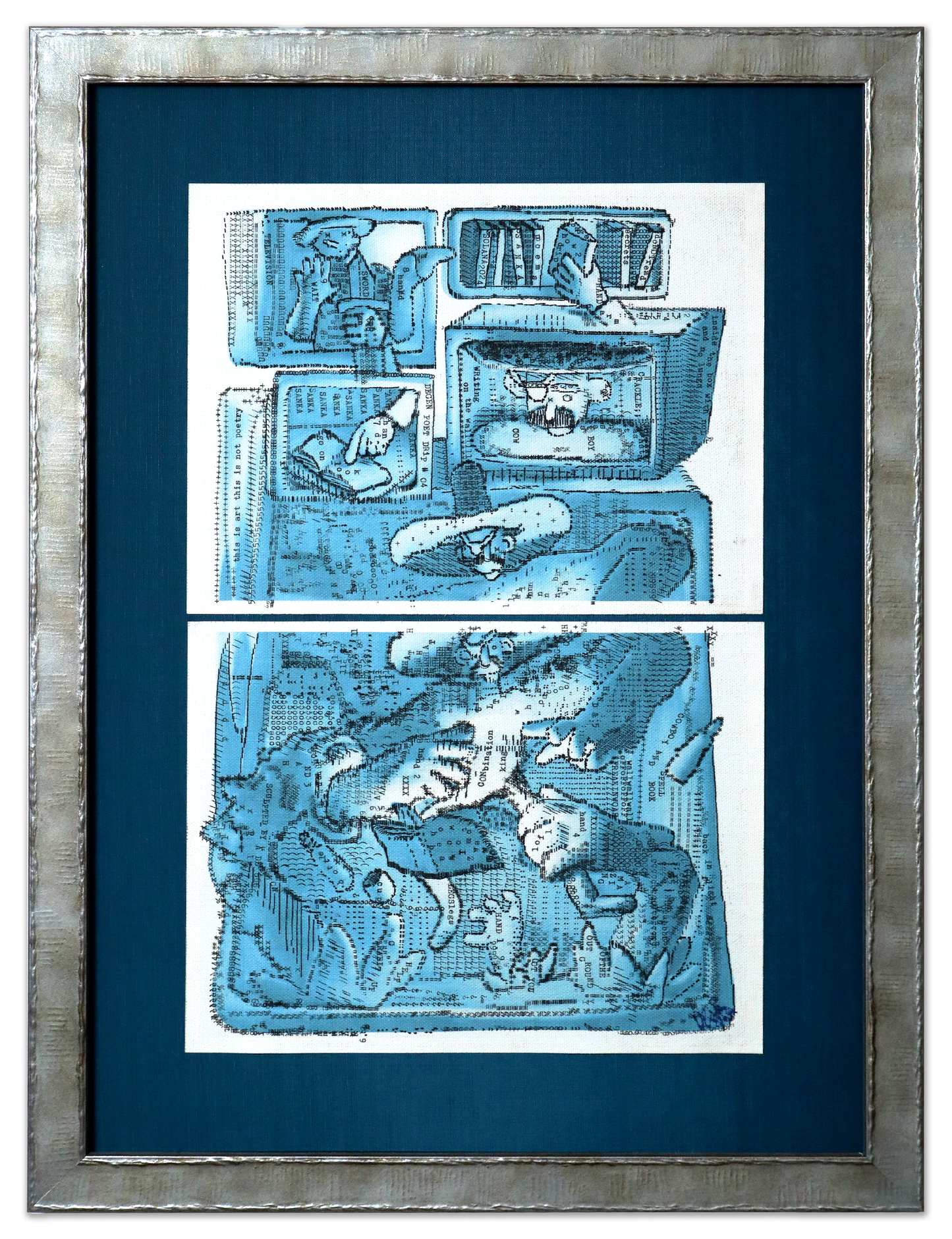 Combination King original typewriter artwork by Degen Poet
