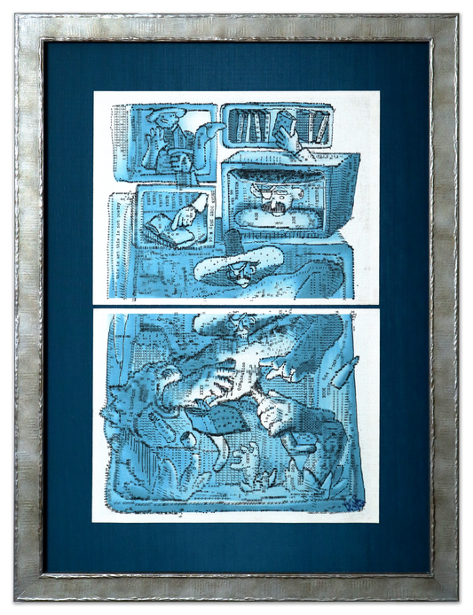 Combination King original typewriter artwork by Degen Poet