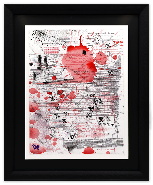 Moment of Moonlight original typewriter artwork by Degen Poet
