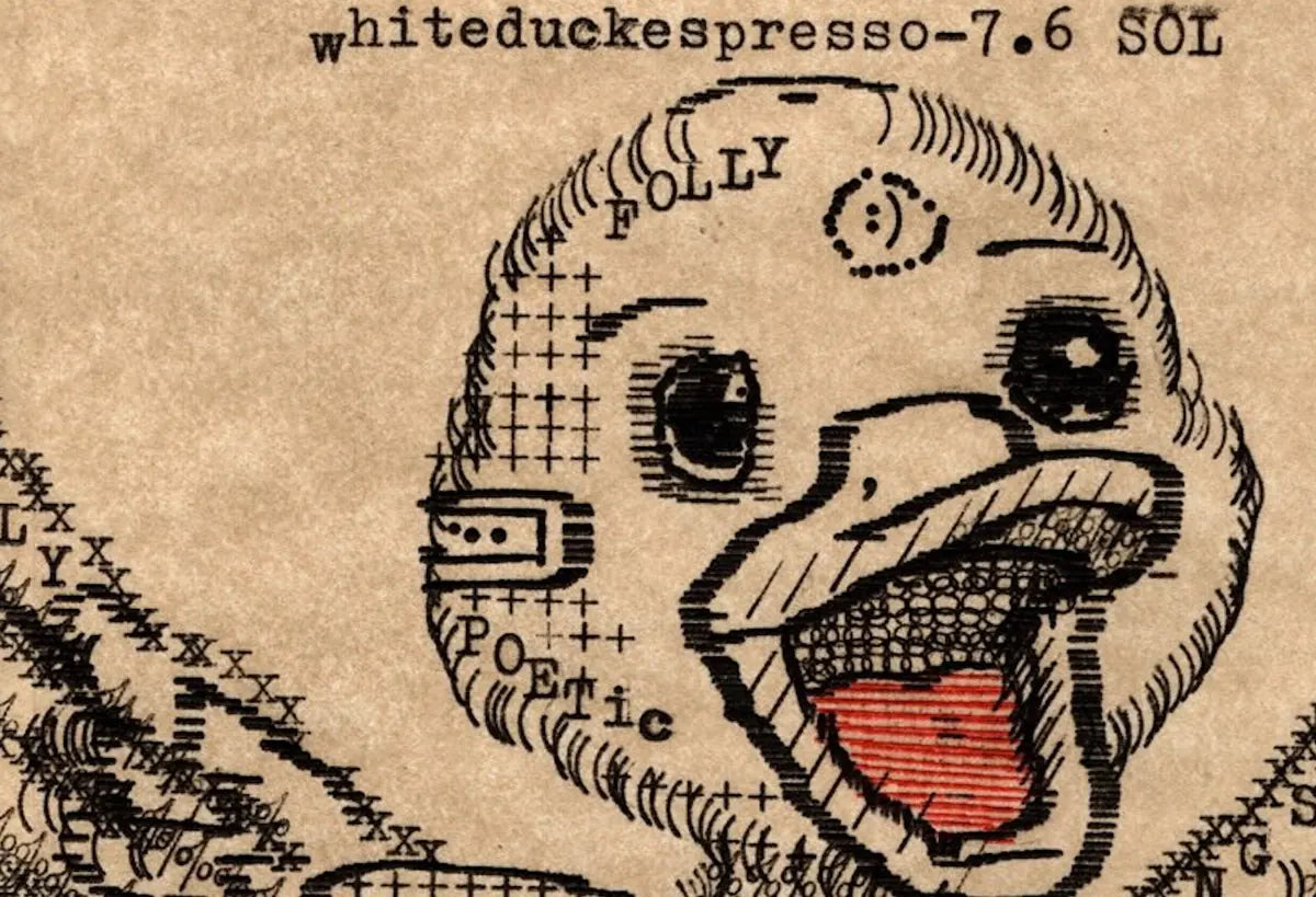 Degen Poet typewriter artwork crop collected by FlashKnob, Animals and Creatures, 0028