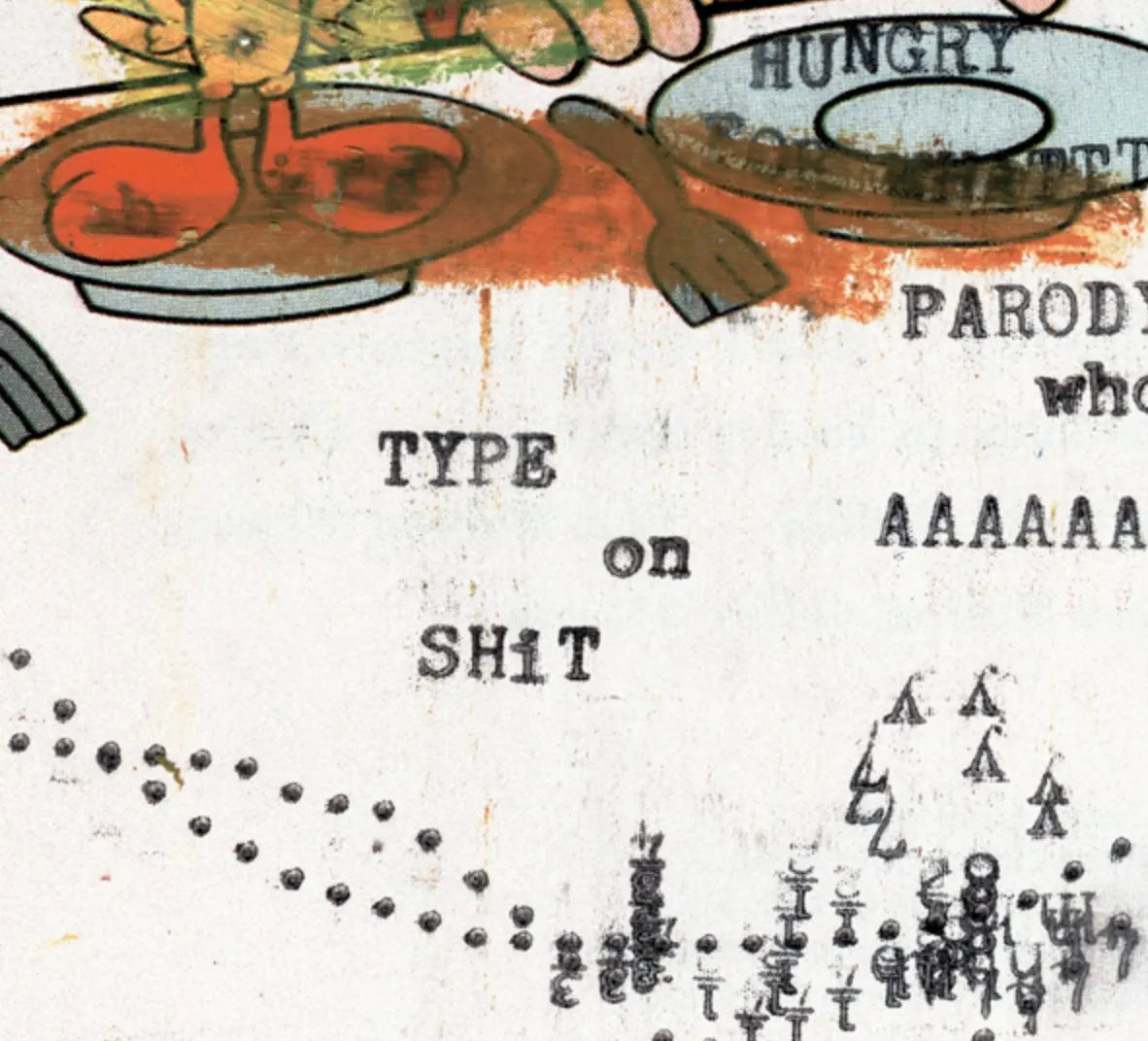 Degen Poet typewriter artwork crop collected by FlashKnob, Humor Food and Pop Culture, 0036