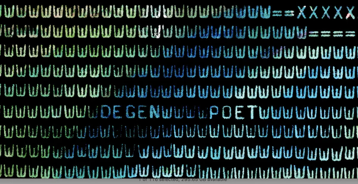 Degen Poet typewriter artwork crop collected by FlashKnob, Abstract Pattern and Texture, 0038