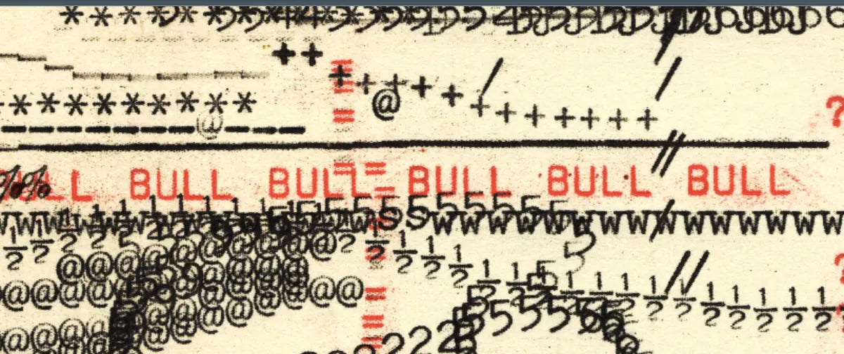 Degen Poet typewriter artwork crop collected by FlashKnob, Solana Crypto and Markets, 0061