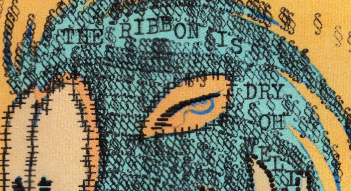 Degen Poet typewriter artwork crop collected by FlashKnob, Faces and Portraits, 0082