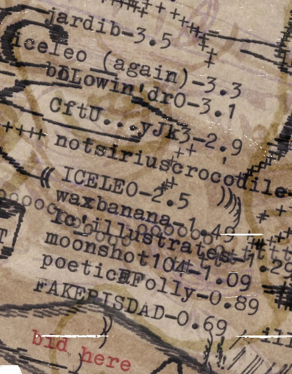 Degen Poet typewriter artwork crop collected by FlashKnob, Words Quotes and Wordplay, 0089