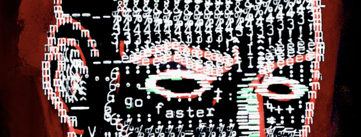 Degen Poet typewriter artwork crop collected by FlashKnob, Faces and Portraits, 0094
