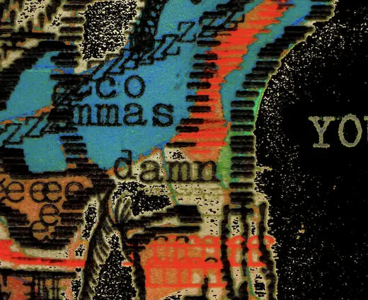 Degen Poet typewriter artwork crop collected by FlashKnob, Faces and Portraits, 0111