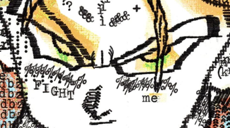 Degen Poet typewriter artwork crop collected by FlashKnob, Figures Bodies and Characters, 0126