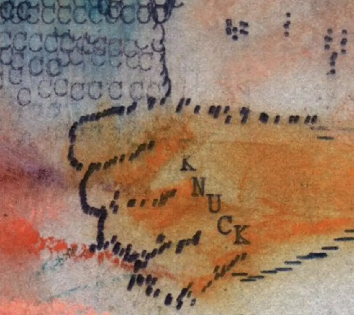 Degen Poet typewriter artwork crop collected by FlashKnob, Abstract Pattern and Texture, 0127